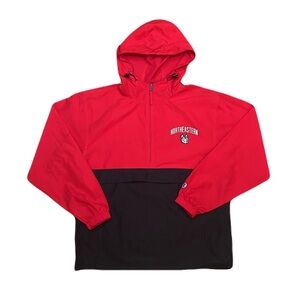 Champion Northeastern University Anorak Windbreaker, size Small